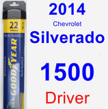 Driver Wiper Blade for 2014 Chevrolet Silverado 1500 - Assurance