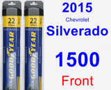 Front Wiper Blade Pack for 2015 Chevrolet Silverado 1500 - Assurance