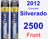 Front Wiper Blade Pack for 2012 Chevrolet Silverado 2500 - Assurance