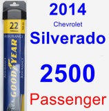 Passenger Wiper Blade for 2014 Chevrolet Silverado 2500 - Assurance