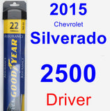 Driver Wiper Blade for 2015 Chevrolet Silverado 2500 - Assurance