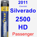 Passenger Wiper Blade for 2011 Chevrolet Silverado 2500 HD - Assurance