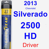 Driver Wiper Blade for 2013 Chevrolet Silverado 2500 HD - Assurance