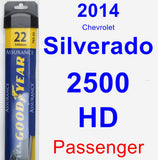 Passenger Wiper Blade for 2014 Chevrolet Silverado 2500 HD - Assurance