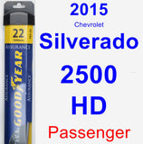 Passenger Wiper Blade for 2015 Chevrolet Silverado 2500 HD - Assurance