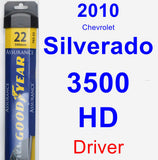 Driver Wiper Blade for 2010 Chevrolet Silverado 3500 HD - Assurance