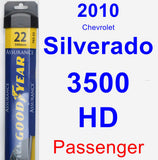 Passenger Wiper Blade for 2010 Chevrolet Silverado 3500 HD - Assurance