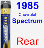 Rear Wiper Blade for 1985 Chevrolet Spectrum - Assurance