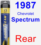 Rear Wiper Blade for 1987 Chevrolet Spectrum - Assurance