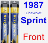 Front Wiper Blade Pack for 1987 Chevrolet Sprint - Assurance