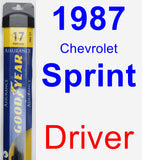 Driver Wiper Blade for 1987 Chevrolet Sprint - Assurance