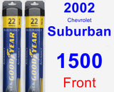 Front Wiper Blade Pack for 2002 Chevrolet Suburban 1500 - Assurance