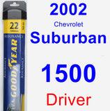 Driver Wiper Blade for 2002 Chevrolet Suburban 1500 - Assurance