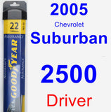 Driver Wiper Blade for 2005 Chevrolet Suburban 2500 - Assurance