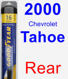Rear Wiper Blade for 2000 Chevrolet Tahoe - Assurance