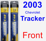 Front Wiper Blade Pack for 2003 Chevrolet Tracker - Assurance