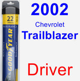 Driver Wiper Blade for 2002 Chevrolet Trailblazer - Assurance