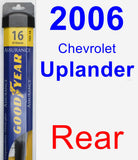 Rear Wiper Blade for 2006 Chevrolet Uplander - Assurance