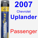 Passenger Wiper Blade for 2007 Chevrolet Uplander - Assurance