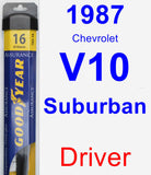 Driver Wiper Blade for 1987 Chevrolet V10 Suburban - Assurance