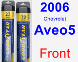 Front Wiper Blade Pack for 2006 Chevrolet Aveo5 - Assurance