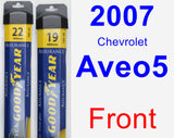 Front Wiper Blade Pack for 2007 Chevrolet Aveo5 - Assurance
