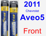 Front Wiper Blade Pack for 2011 Chevrolet Aveo5 - Assurance