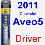 Driver Wiper Blade for 2011 Chevrolet Aveo5 - Assurance