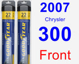 Front Wiper Blade Pack for 2007 Chrysler 300 - Assurance