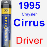 Driver Wiper Blade for 1995 Chrysler Cirrus - Assurance