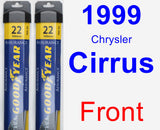 Front Wiper Blade Pack for 1999 Chrysler Cirrus - Assurance