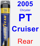 Rear Wiper Blade for 2005 Chrysler PT Cruiser - Assurance