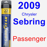 Passenger Wiper Blade for 2009 Chrysler Sebring - Assurance