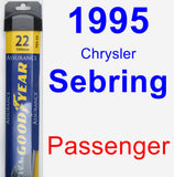 Passenger Wiper Blade for 1995 Chrysler Sebring - Assurance