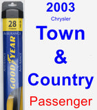 Passenger Wiper Blade for 2003 Chrysler Town & Country - Assurance