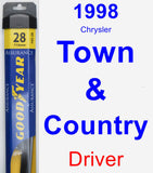 Driver Wiper Blade for 1998 Chrysler Town & Country - Assurance