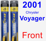 Front Wiper Blade Pack for 2001 Chrysler Voyager - Assurance
