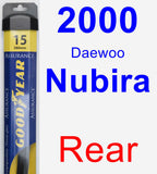 Rear Wiper Blade for 2000 Daewoo Nubira - Assurance