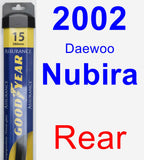 Rear Wiper Blade for 2002 Daewoo Nubira - Assurance