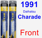 Front Wiper Blade Pack for 1991 Daihatsu Charade - Assurance