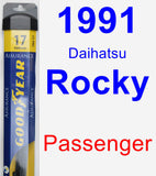 Passenger Wiper Blade for 1991 Daihatsu Rocky - Assurance