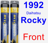 Front Wiper Blade Pack for 1992 Daihatsu Rocky - Assurance