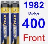 Front Wiper Blade Pack for 1982 Dodge 400 - Assurance