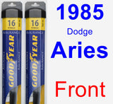 Front Wiper Blade Pack for 1985 Dodge Aries - Assurance