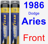 Front Wiper Blade Pack for 1986 Dodge Aries - Assurance