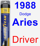 Driver Wiper Blade for 1988 Dodge Aries - Assurance