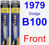 Front Wiper Blade Pack for 1979 Dodge B100 - Assurance