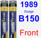 Front Wiper Blade Pack for 1989 Dodge B150 - Assurance