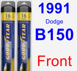 Front Wiper Blade Pack for 1991 Dodge B150 - Assurance