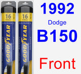 Front Wiper Blade Pack for 1992 Dodge B150 - Assurance